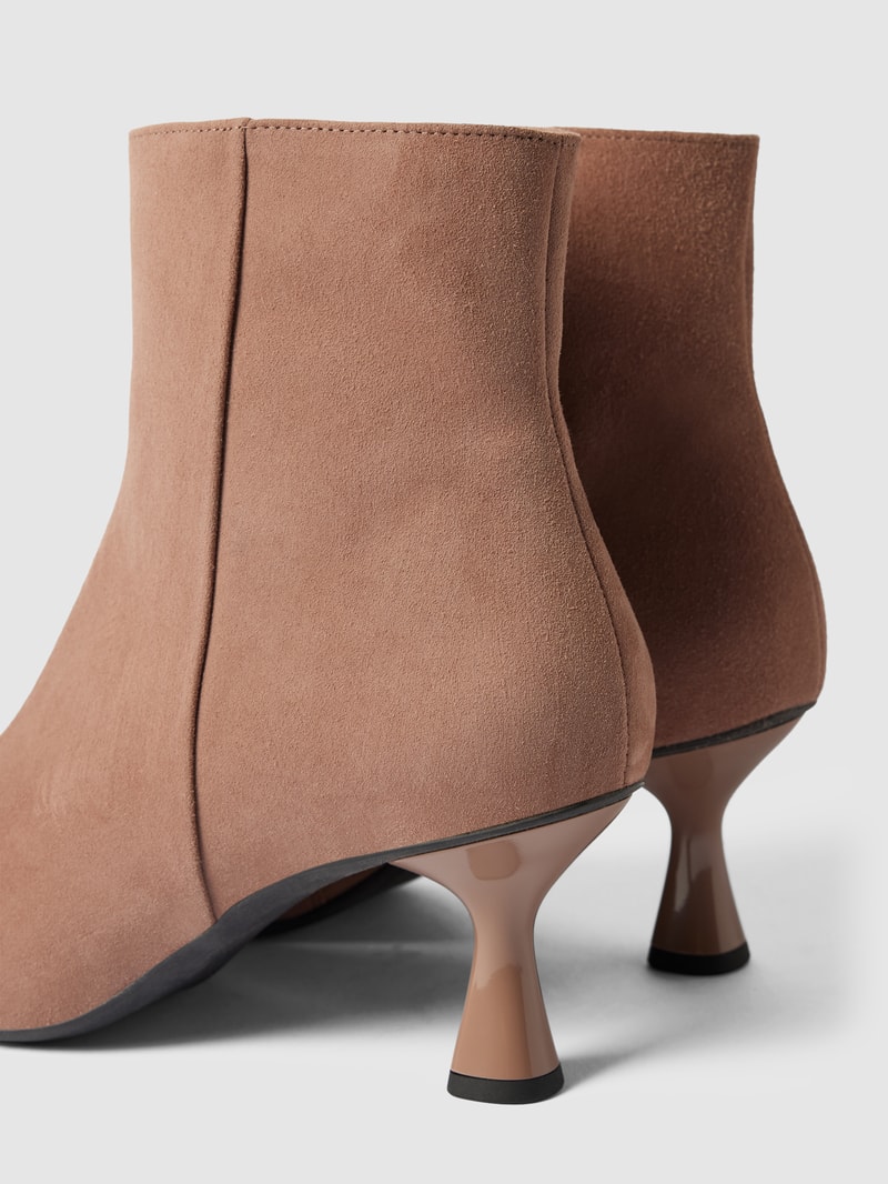 Stiefeletten aus Leder mit Reißverschluss Modell 'Velo' in taupe