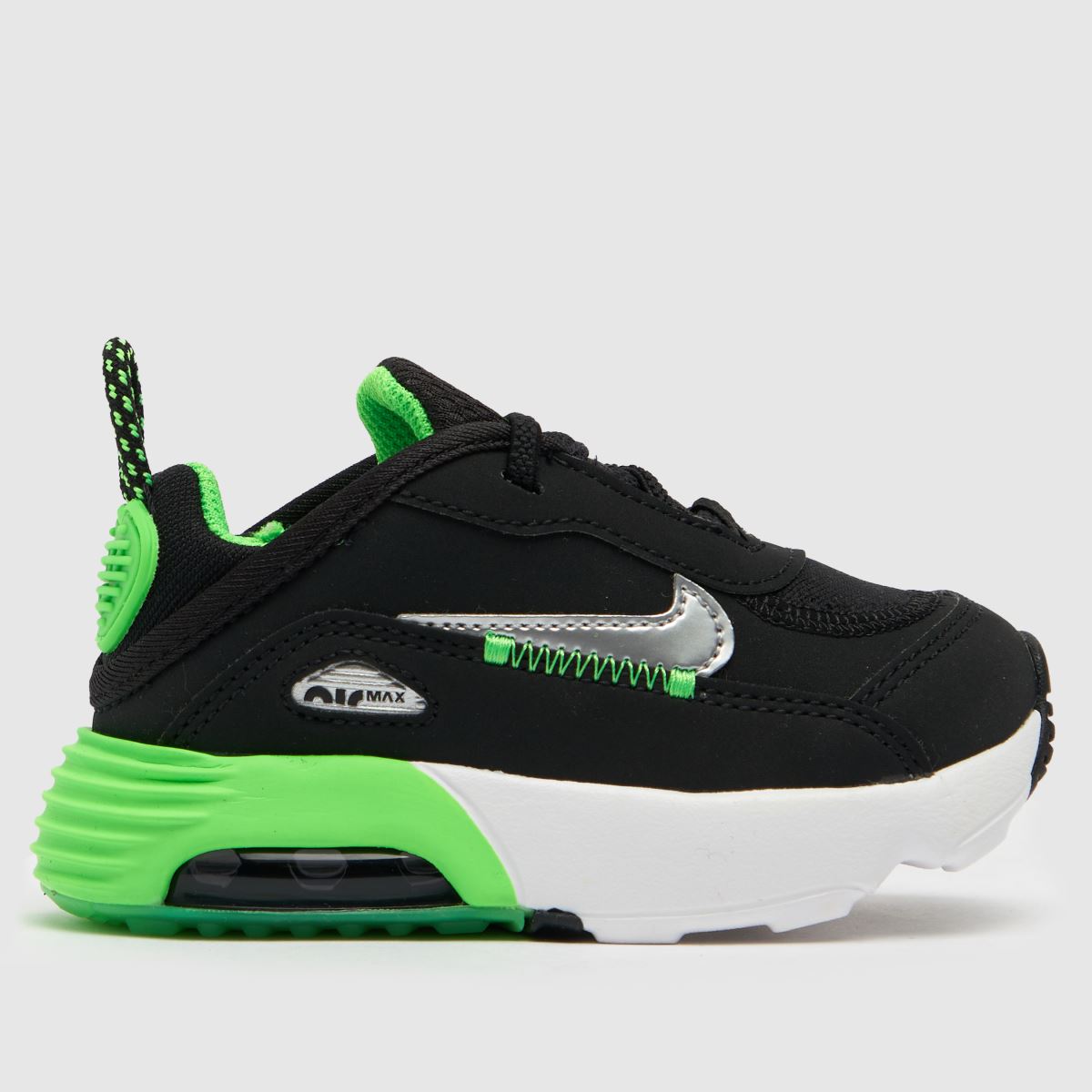 Nike svarta & gröna Air Max 2090 c/s pojkar småbarnsskor