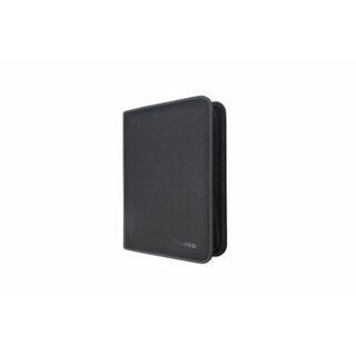 UP -  4-Pocket Toploader Zippered Premium Pro-Binder - Black