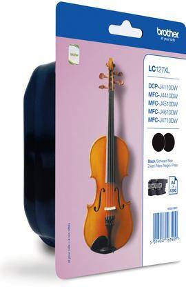 Brother LC127XLBKBP2 Original Tintenpatrone Schwarz Duopack 2 Stück