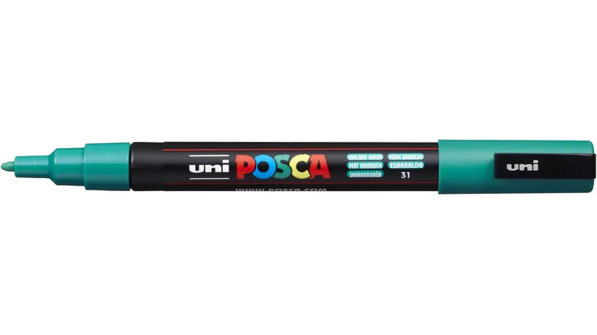 FABER-CASTELL  Marker UNI POSCA PC-3M smaragdgrün smaragdgrün