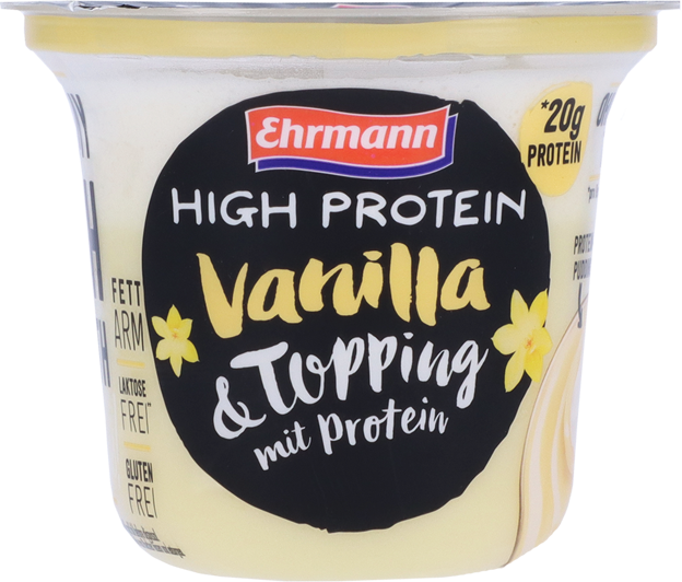 Ehrmann High Protein Vanilla & Topping