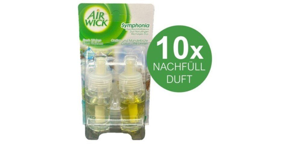 Air Wick Raumduft Duftölflakon 10er Set Duft Nachfüller Duftstecker Raumduft Duftöl (Sommervergnügen, 10-St., Nachfüller, Raumduft und Lufterfrischer), Auslaufsicher, Geruchsbeseitiger, Luftverbesserer, Umweltfreundlich