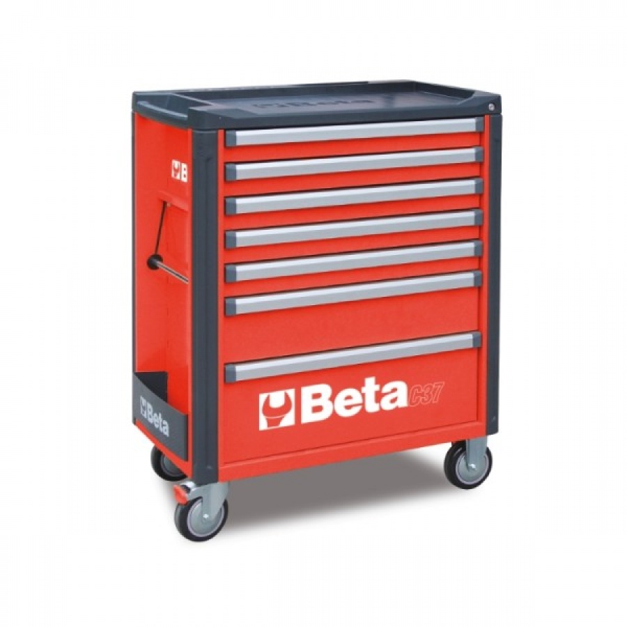 Beta 037000073 Εργαλειοθήκη Κόκκινη 7 Συρτάρια - 803x1004x482 mm