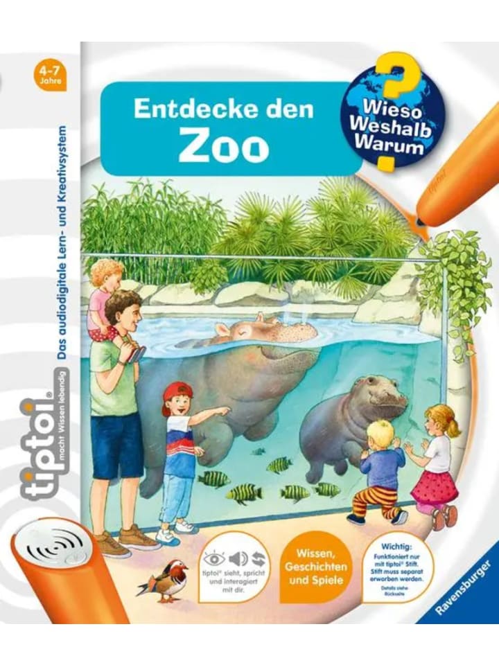 Ravensburger tiptoi® Wieso? Weshalb? Warum? Entdecke den Zoo (Band 20) günstig kaufen onesize