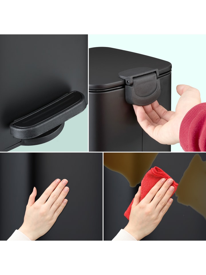 relaxdays Kosmetikeimer in Schwarz - 6 Liter günstig kaufen onesize