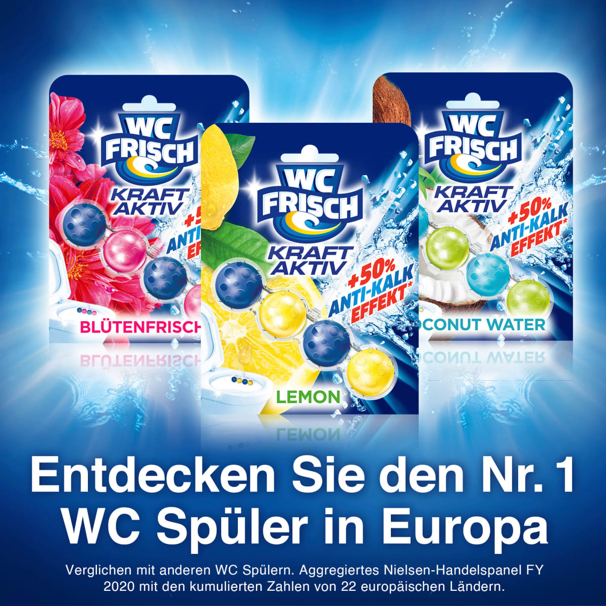 WC-Stein Kraft Aktiv Lemon, 2 St