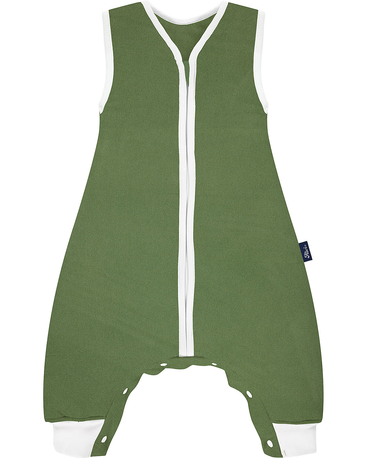 Sleep-Overall Bio Baumwolle - TOG 1,0 - Felpa Nap green, 70 cm