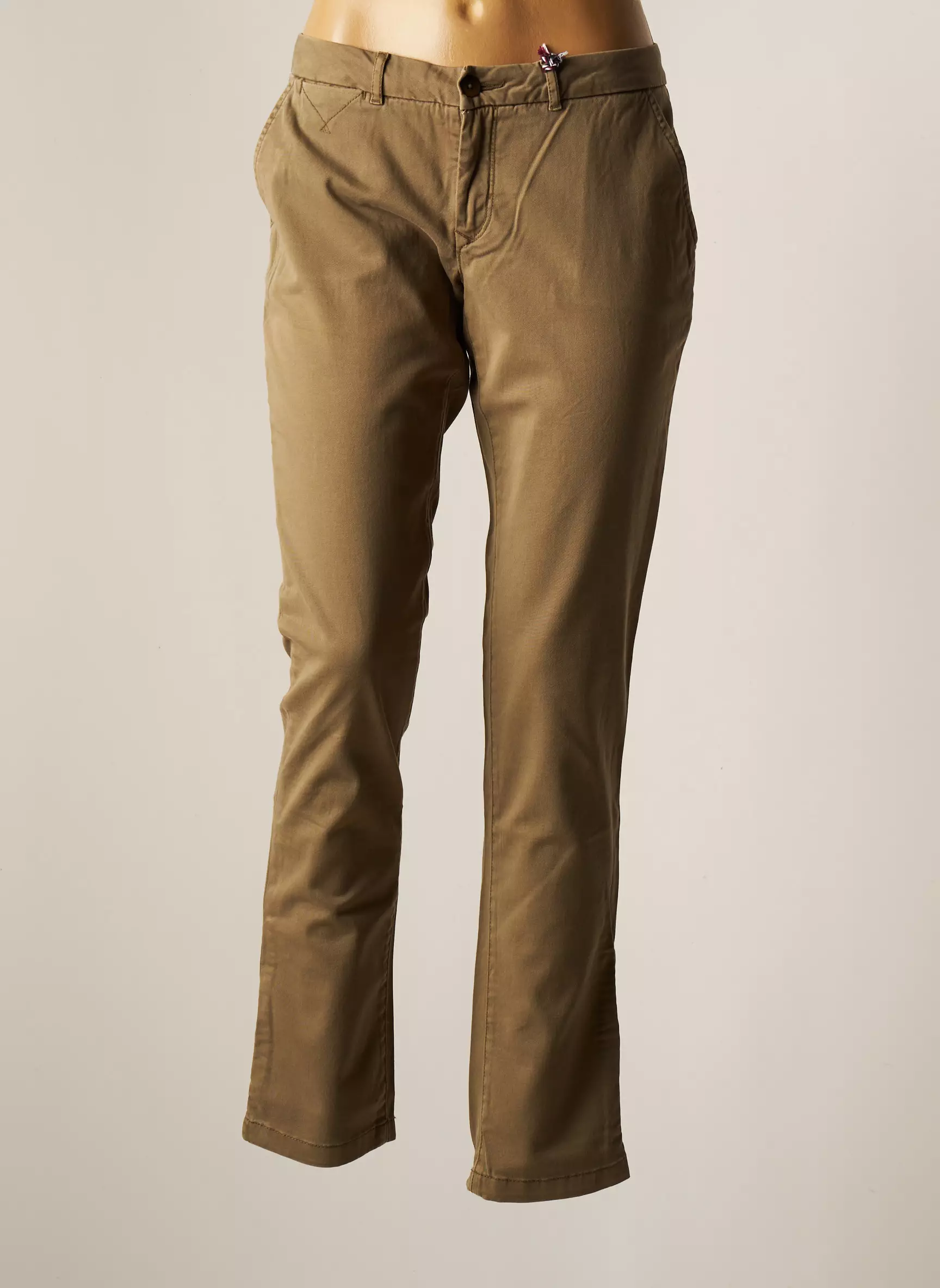 Tommy Hilfiger Pantalons Chino Femme couleur marron