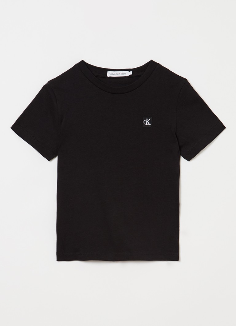 Tricou Calvin Klein cu logo brodat
