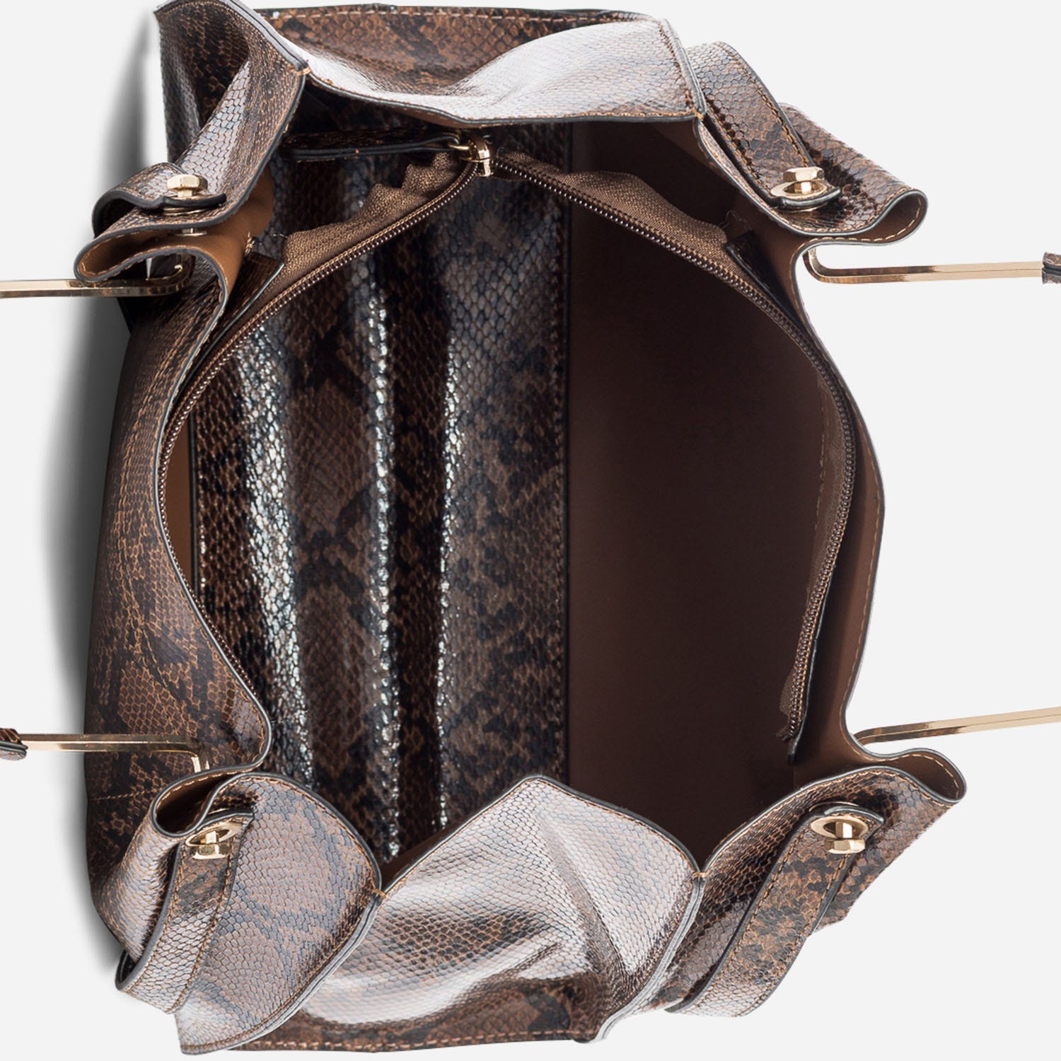 Sac à main TEXTO noir à nœud imprimé