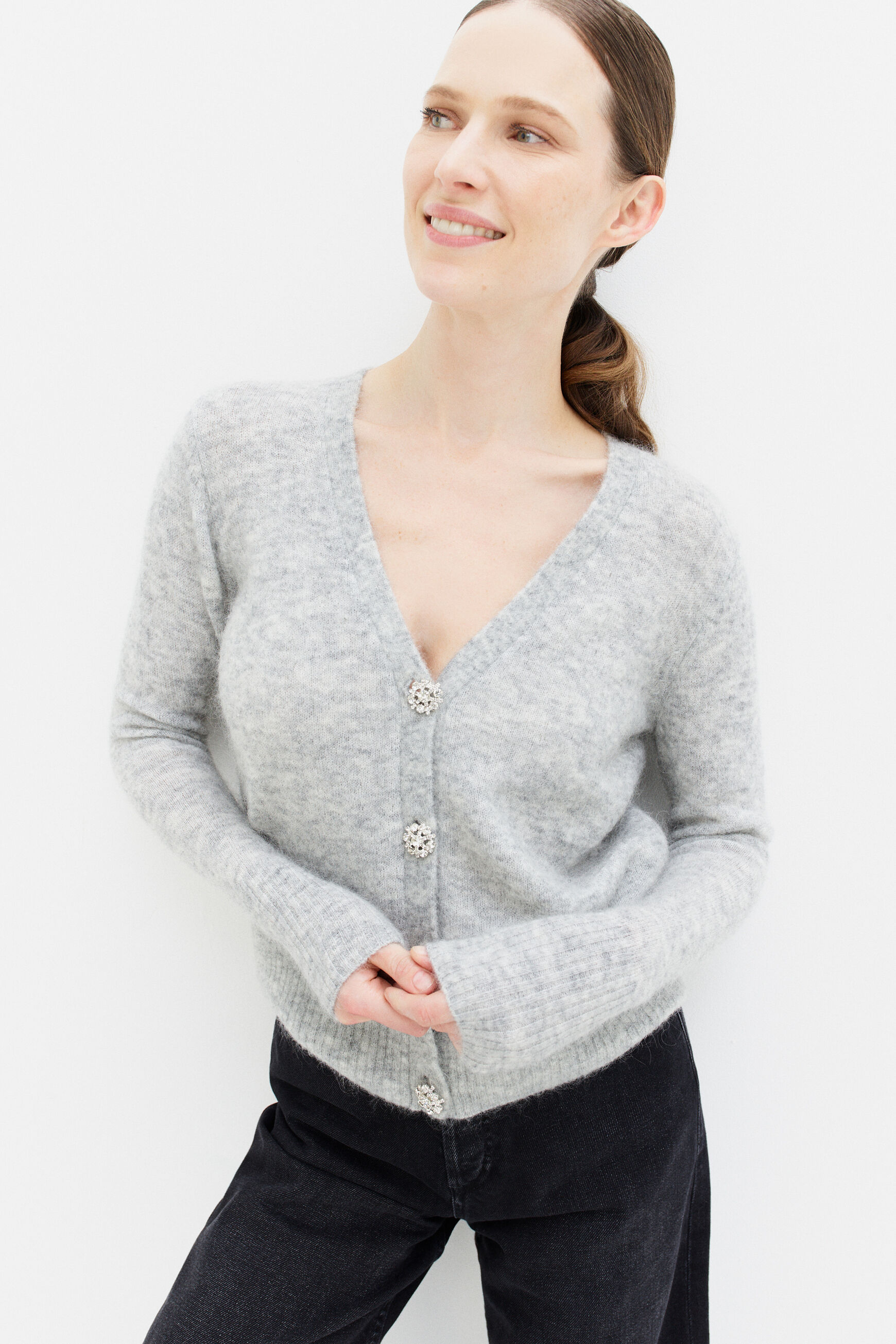 pull selena gris clair femme