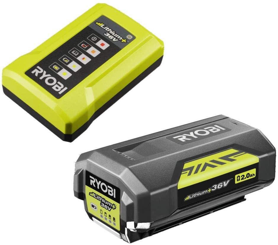 Ryobi-tilbehør 5133004703 RY36BC17A-120 36V 2,0Ah batteri og lader