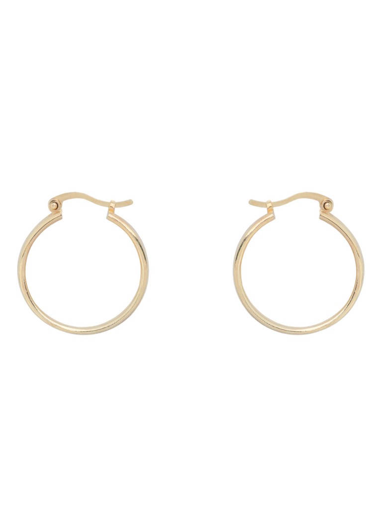 Anna + Nina Poetic Hoop Earrings Gold Plated