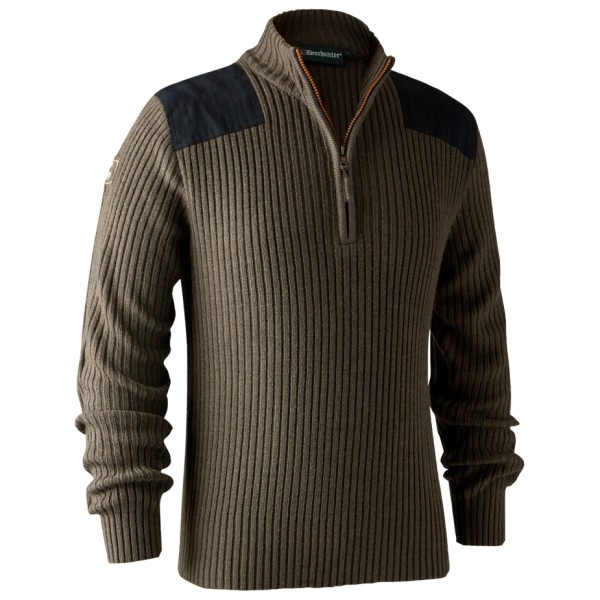 Deerhunter - Rogaland Knit with Zip Neck - Kunstfaserpullover