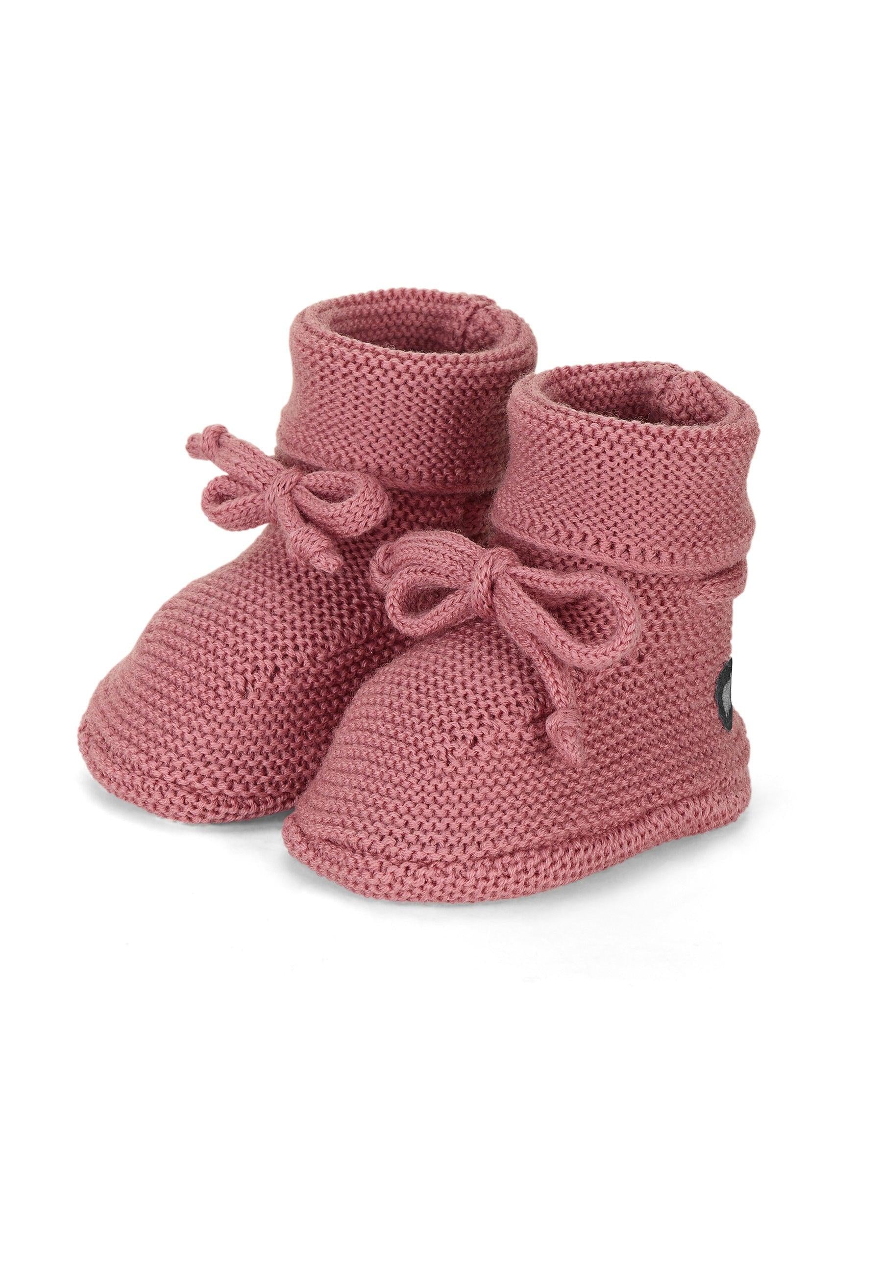 Strick-Schuh aus Wolle (Merino) zum Binden