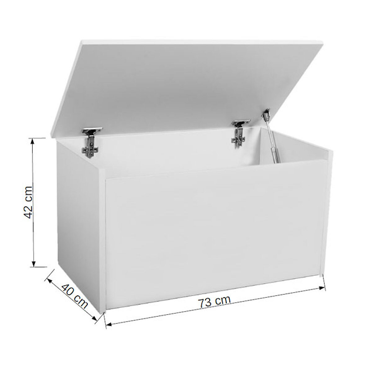 Spielzeugtruhe Sitztruhe Daria 73cm Motiv wählbar mit 1 Klappe