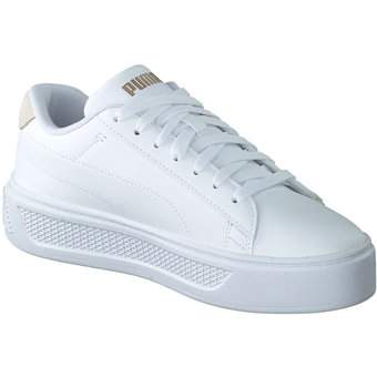 PUMA Smash Plattform v3 Laser Cut in weiß