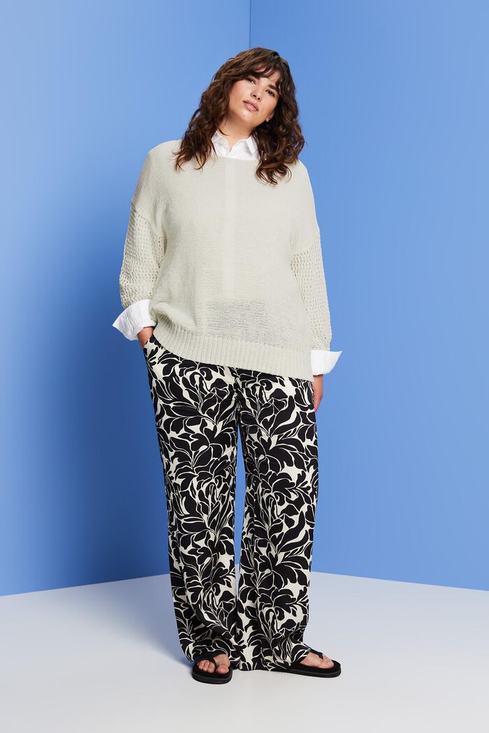 CURVY Lockerer Strickpullover
