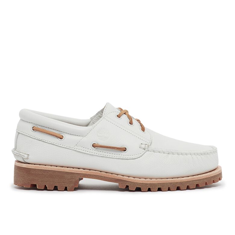 Timberland Authentic Boat Shoe white full grain