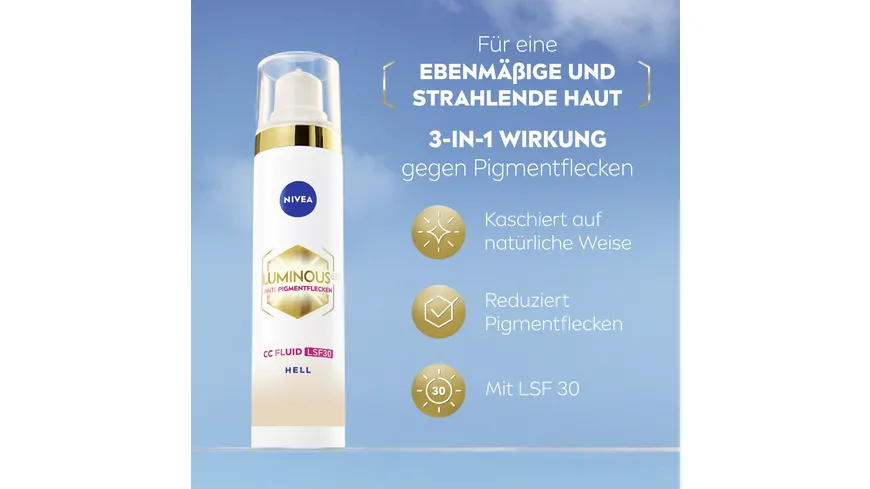 Nivea Luminous CC Fluid LSF30 40 ml