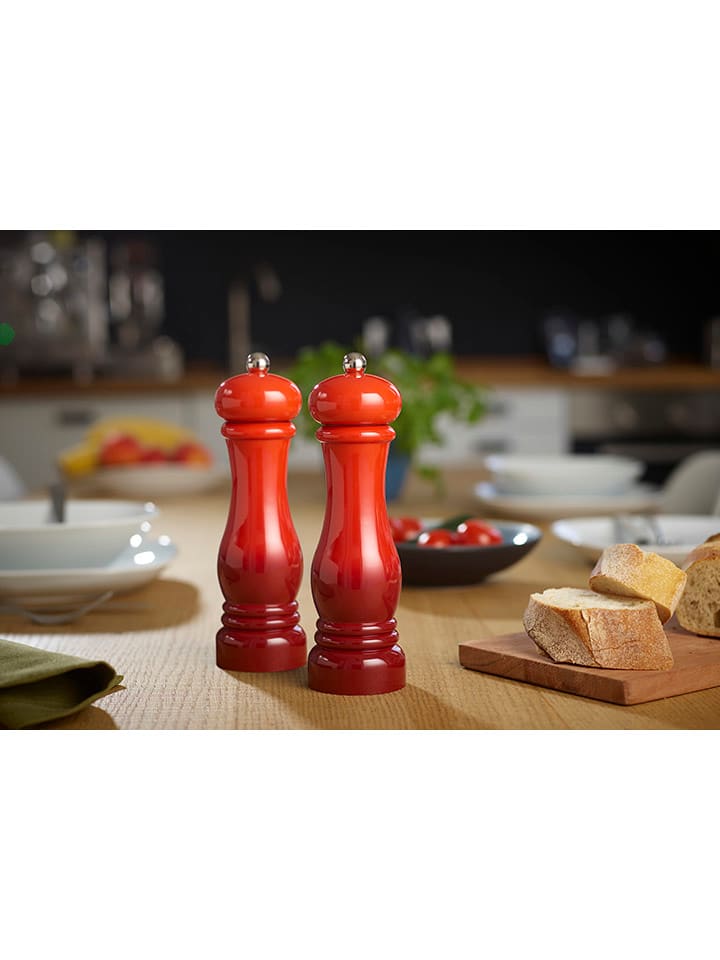 Echtwerk 2tlg. Set: Salz- & Pfeffermühle in Rot - (H)21 x Ø 6 cm günstig kaufen onesize