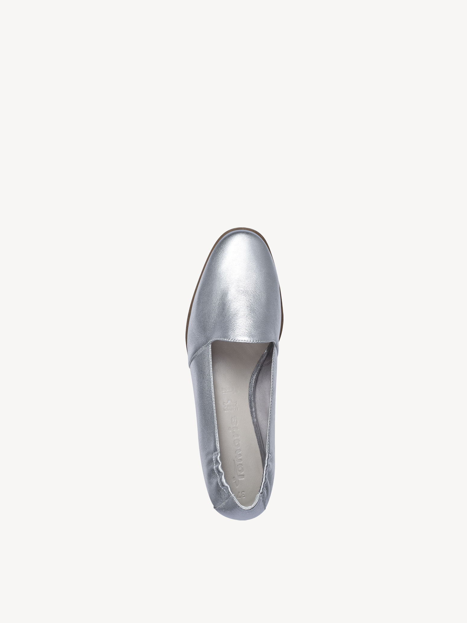 Slipper en cuir - métallique