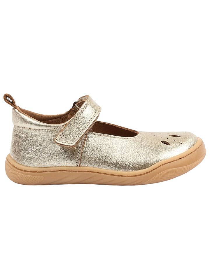 POM POM Leder-Barfußschuhe in Gold günstig kaufen