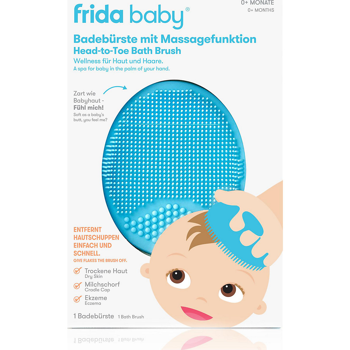 Badebürste mit Massagefunktion