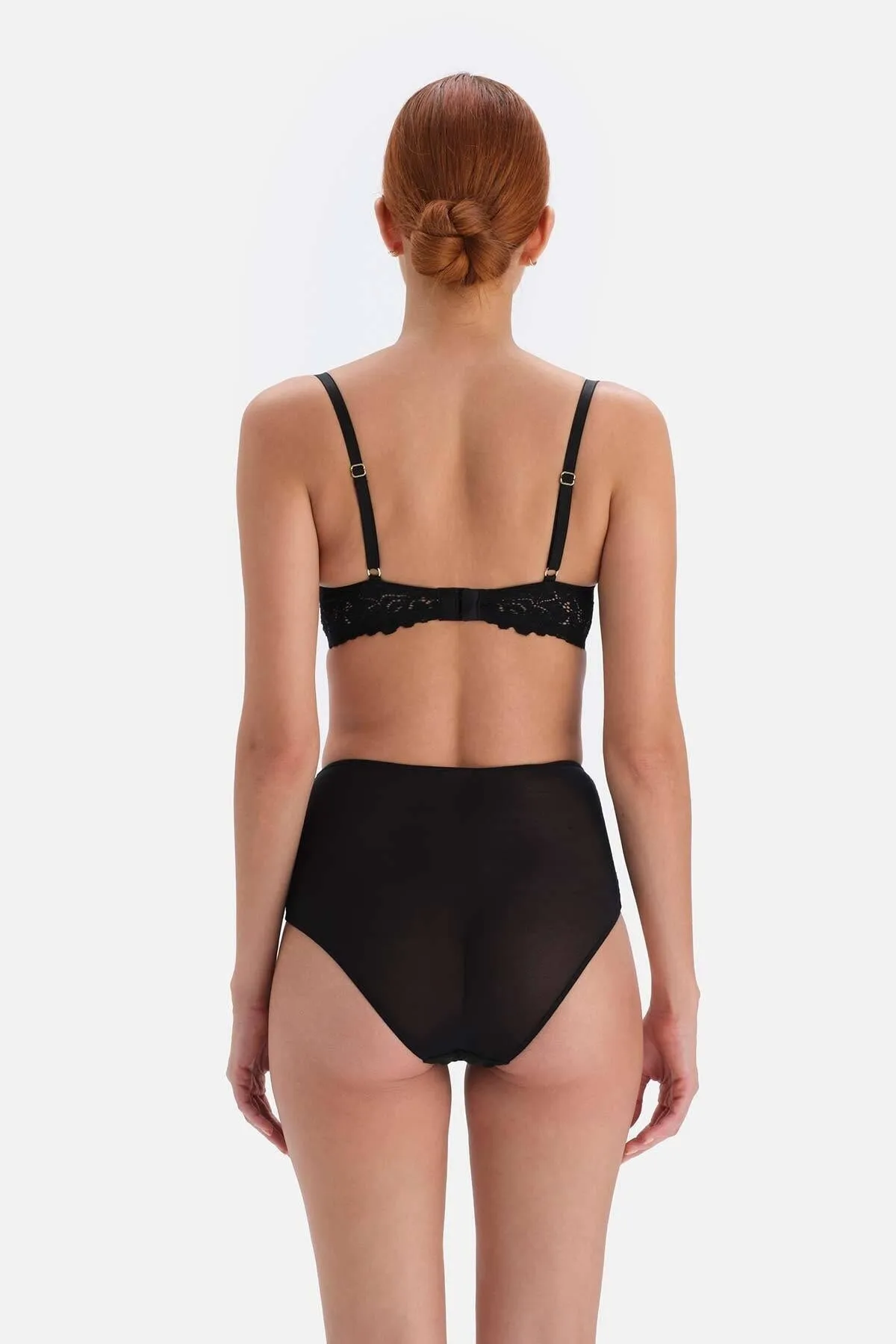 Dagi  Slip mit schwarzem Spitzendetail und Micro-High-Waist