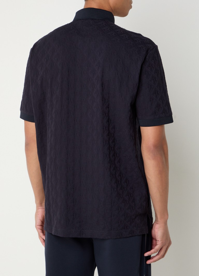 Polo texturizada Armani Exchange de corte regular