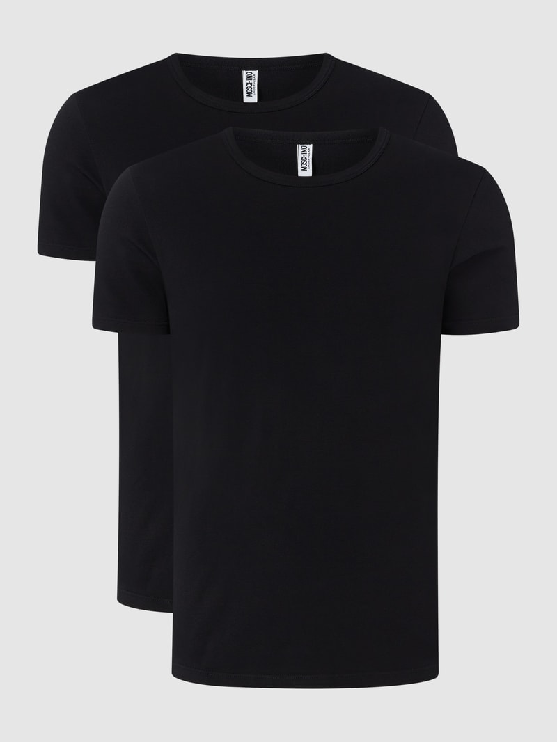 T-Shirt im 2er-Pack in schwarz