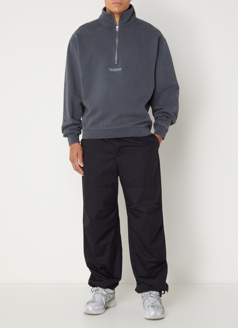 New Amsterdam Surf Association Sweater with half zip and logo