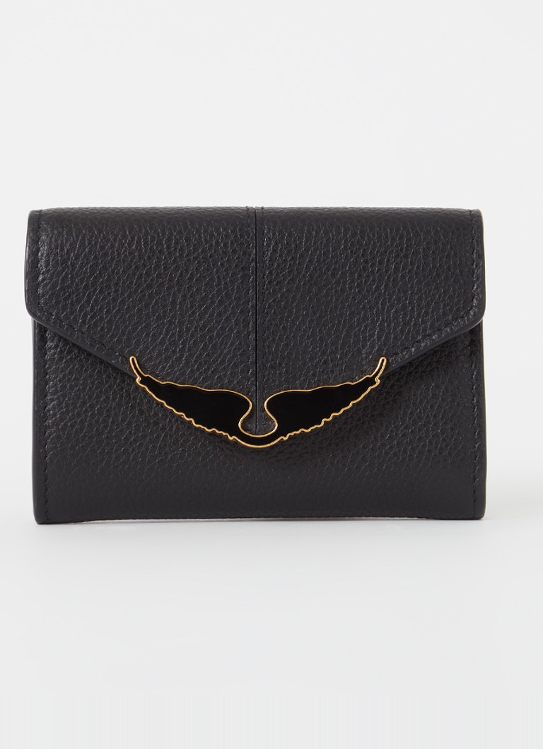 Portofel Zadig&Voltaire Mini Borderline din piele cu logo