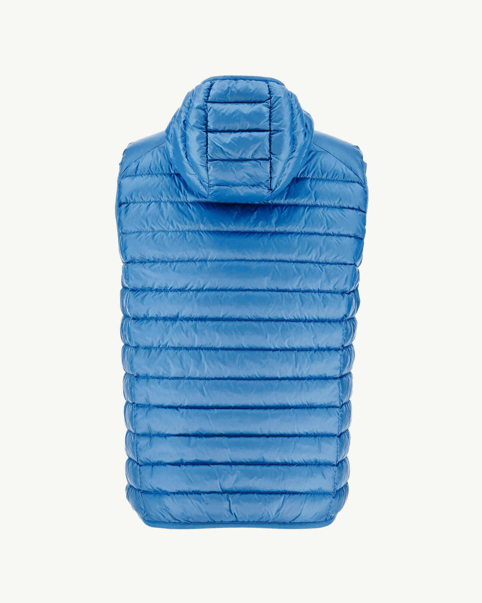 Doudoune sans manches à capuche Bleu denim Pat