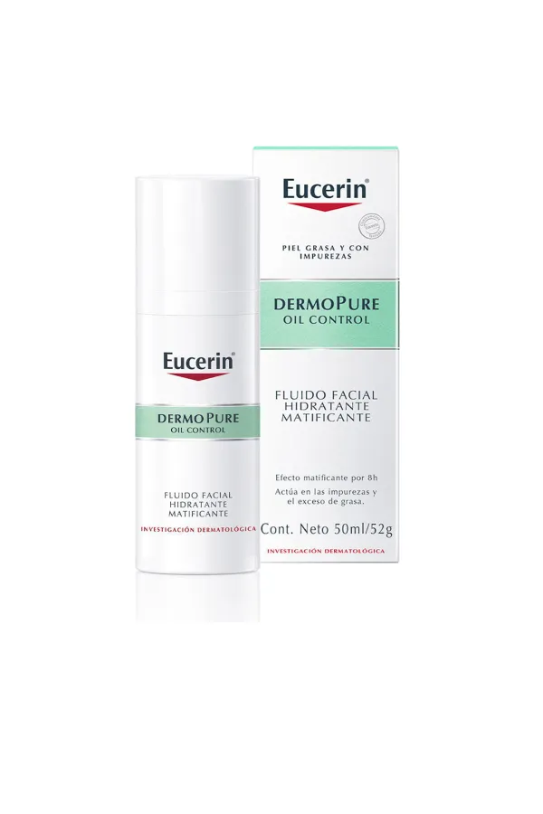 Eucerin  Dermopure Oil Control Fluido Facial Hidratante Matificante Eucerin 50 ml