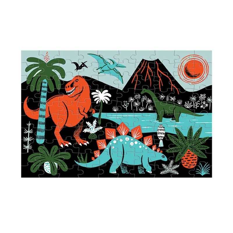 Puzzle phosphorescent Dinosaures 100 pièces Mudpuppy