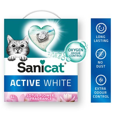 Sanicat Active White Lotus Flower Katzenstreu