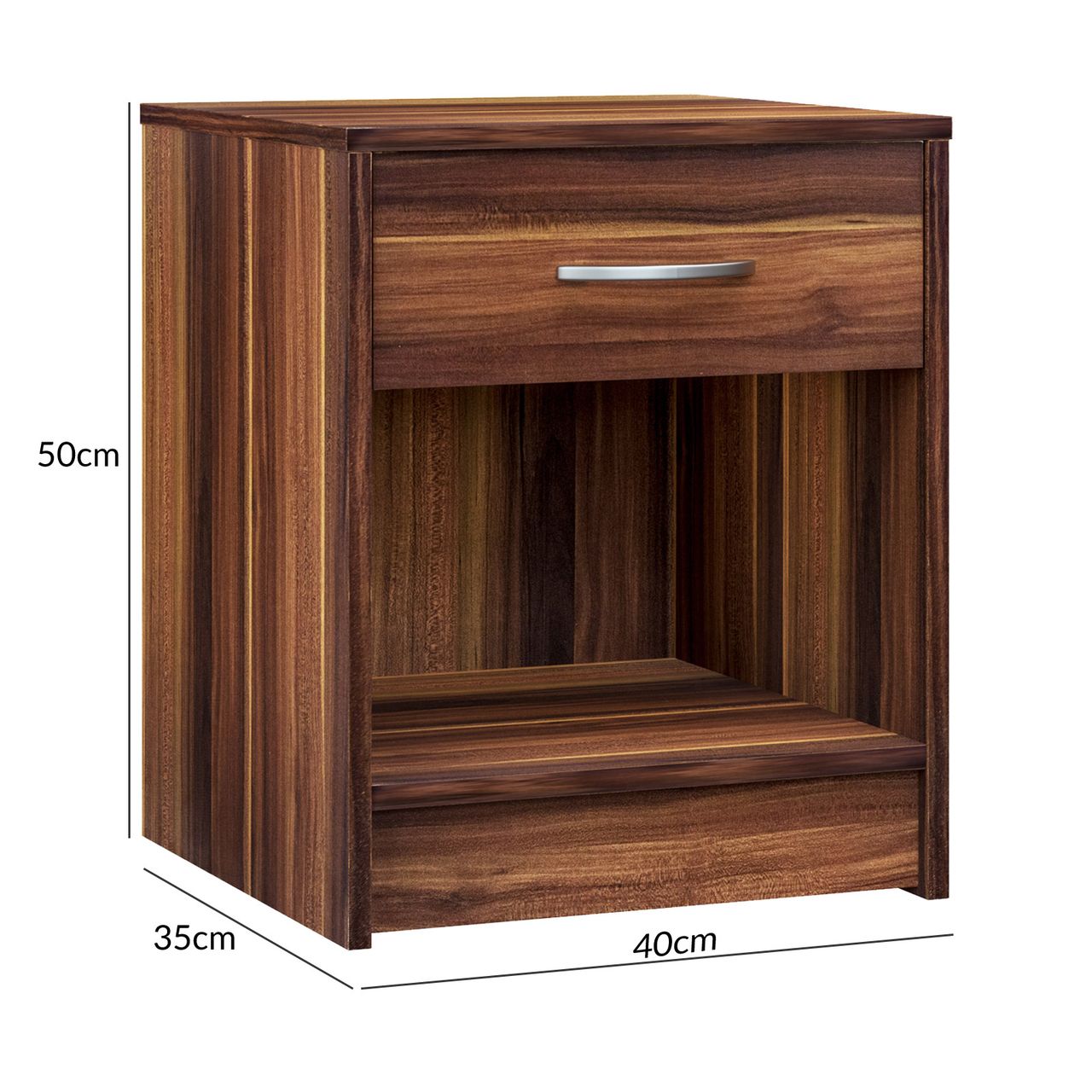 Casaria Nachttisch Hamburg Merano 50x40x35cm