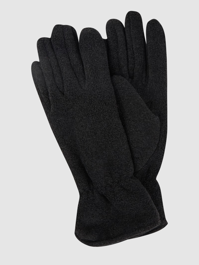Handschuhe aus Teddyfell in anthrazit