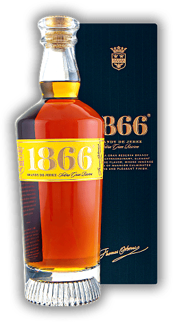 Brandy 1866 Solera Gran Reserva Brandy 1866 Solera Gran Reserva Feiner spanischer Brandy. 0,7	 Liter - Vol 40%
