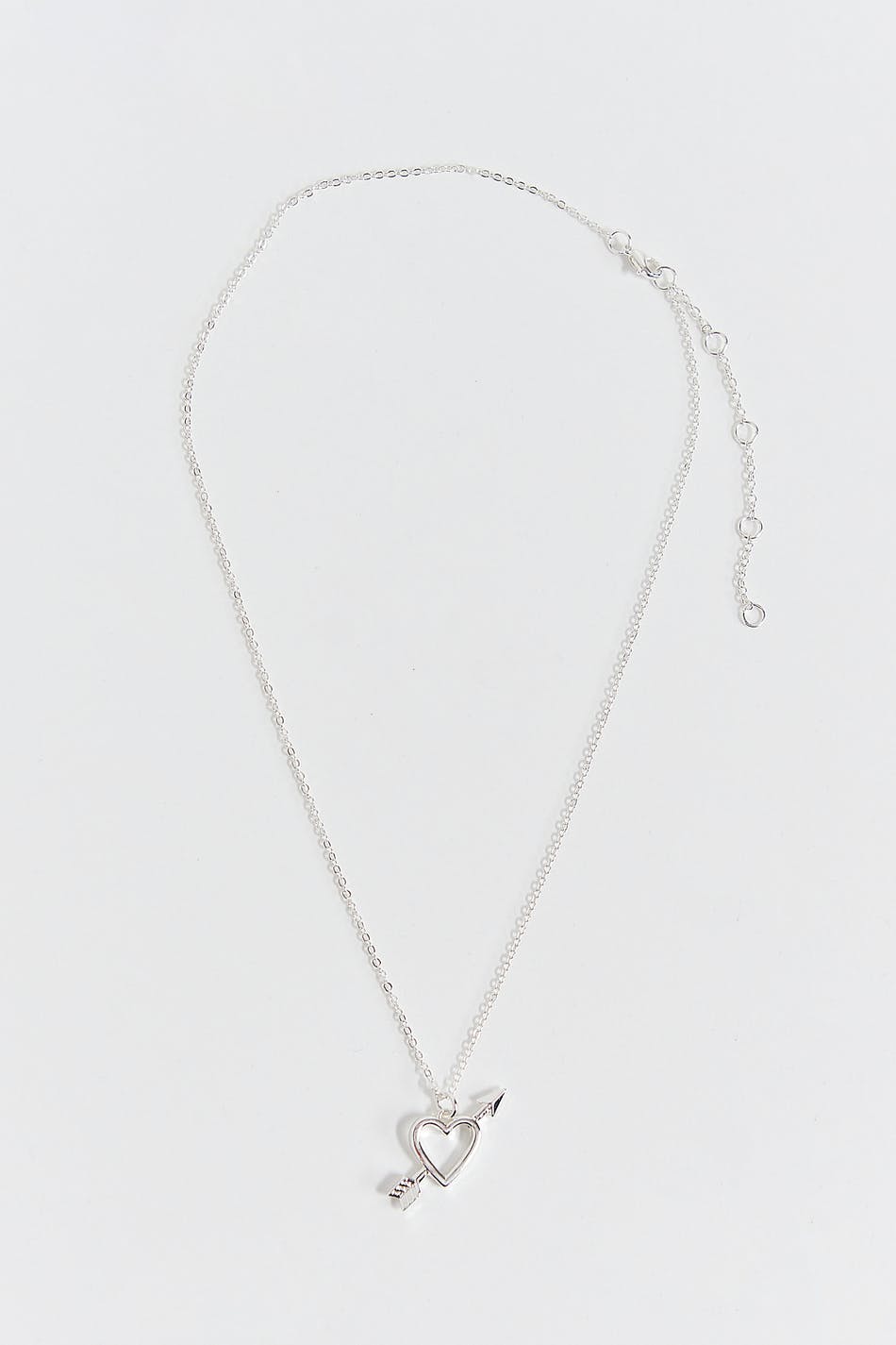 Heart arrow necklace