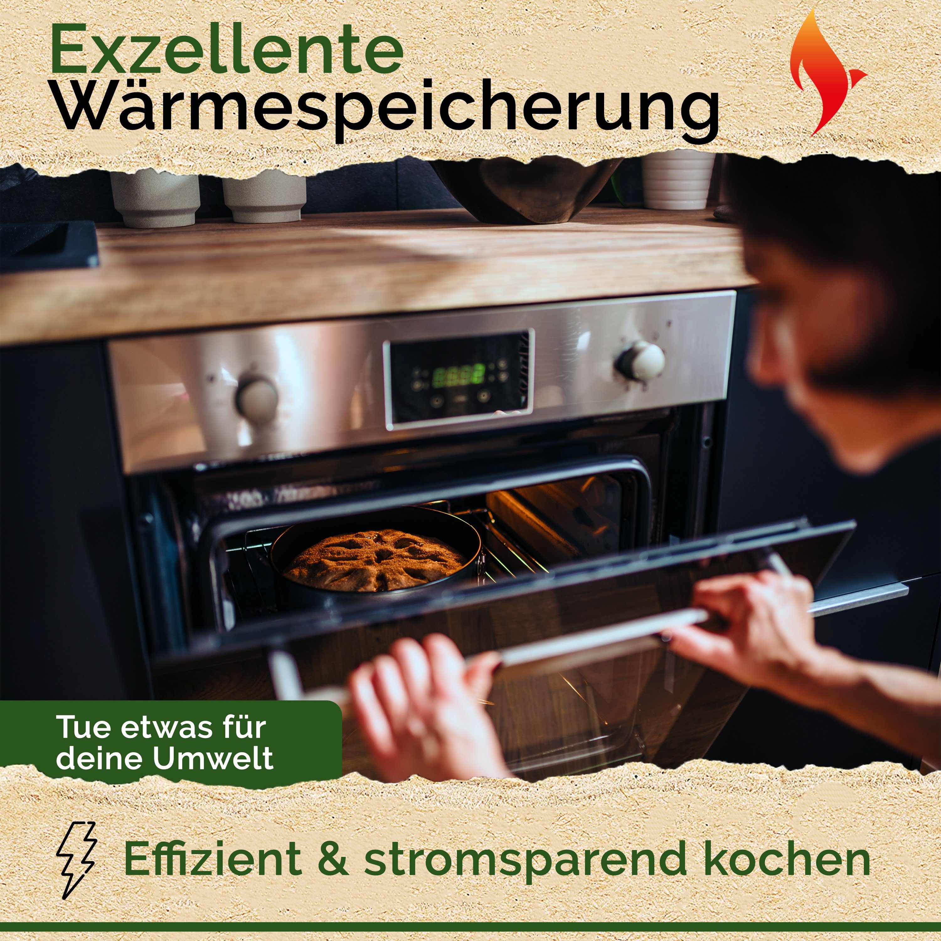 Funkenflug Bräter Funkenflug® Gusseisen Topf - Brotbacktopf inkl. Gärkorb, Gusseisen (Funkenflug Gusseisen Topf, Funkenflug Gusseisen Topf), Gusseisen, Inkl. Gärkörbchen