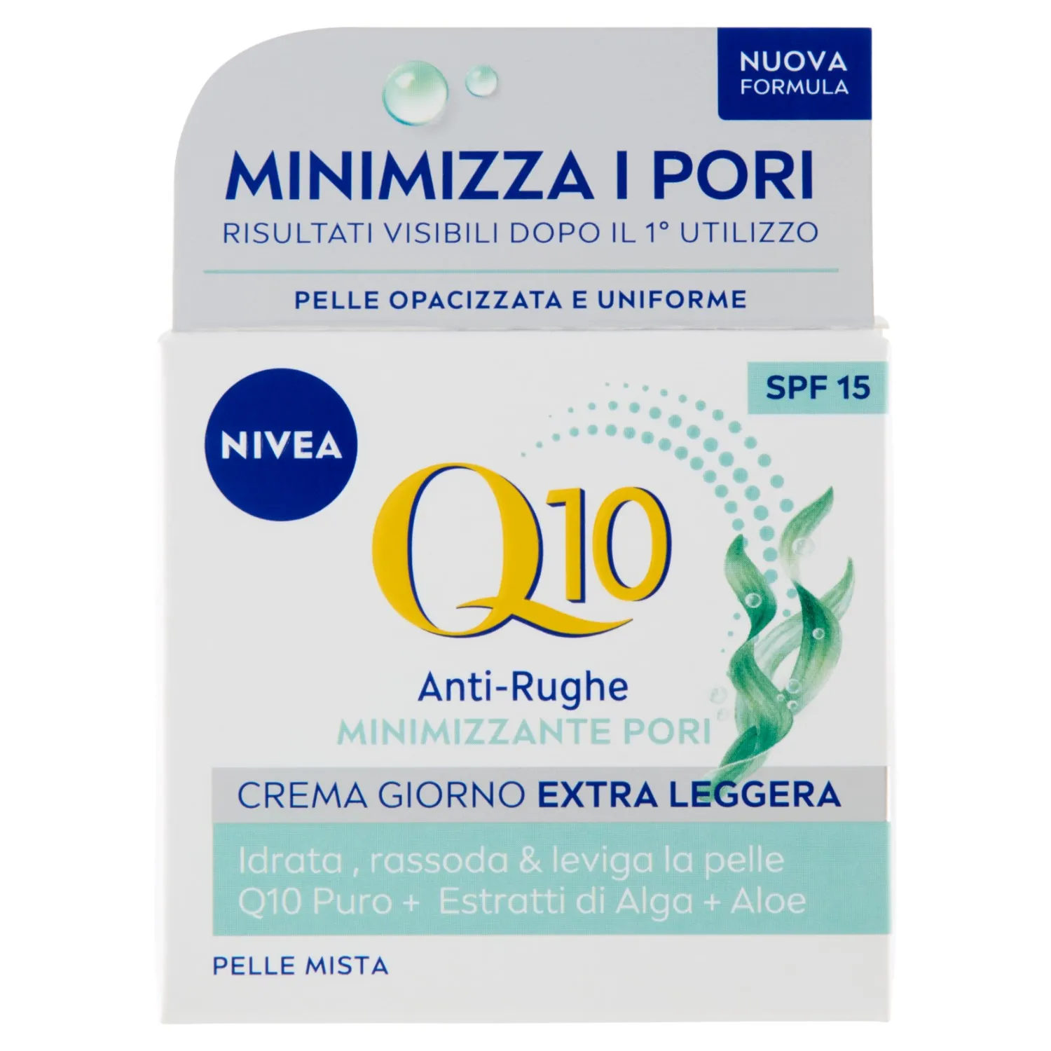 Nivea Q10 denní krém proti vráskám s minimalizací pórů SPF 15 pro smíšenou pleť 50 ml