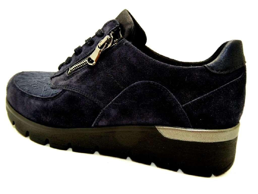 WALDLÄUFER Freizeit Schnürer blau
