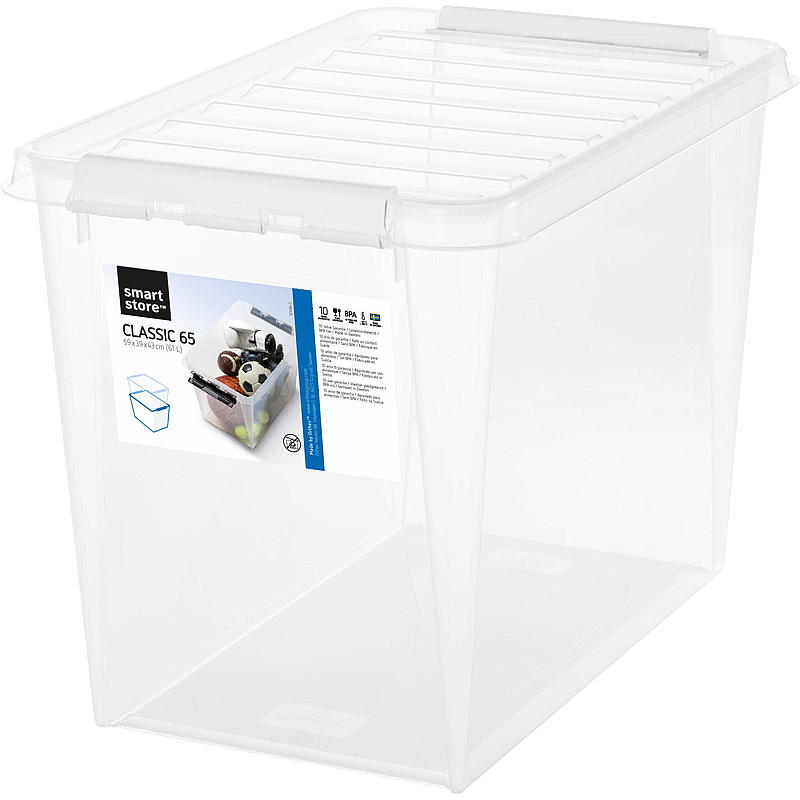 Smartstore Oppbevaringsboks SmartStore™ m/lokk 61 liter Home L59 x B39 x H43 cm