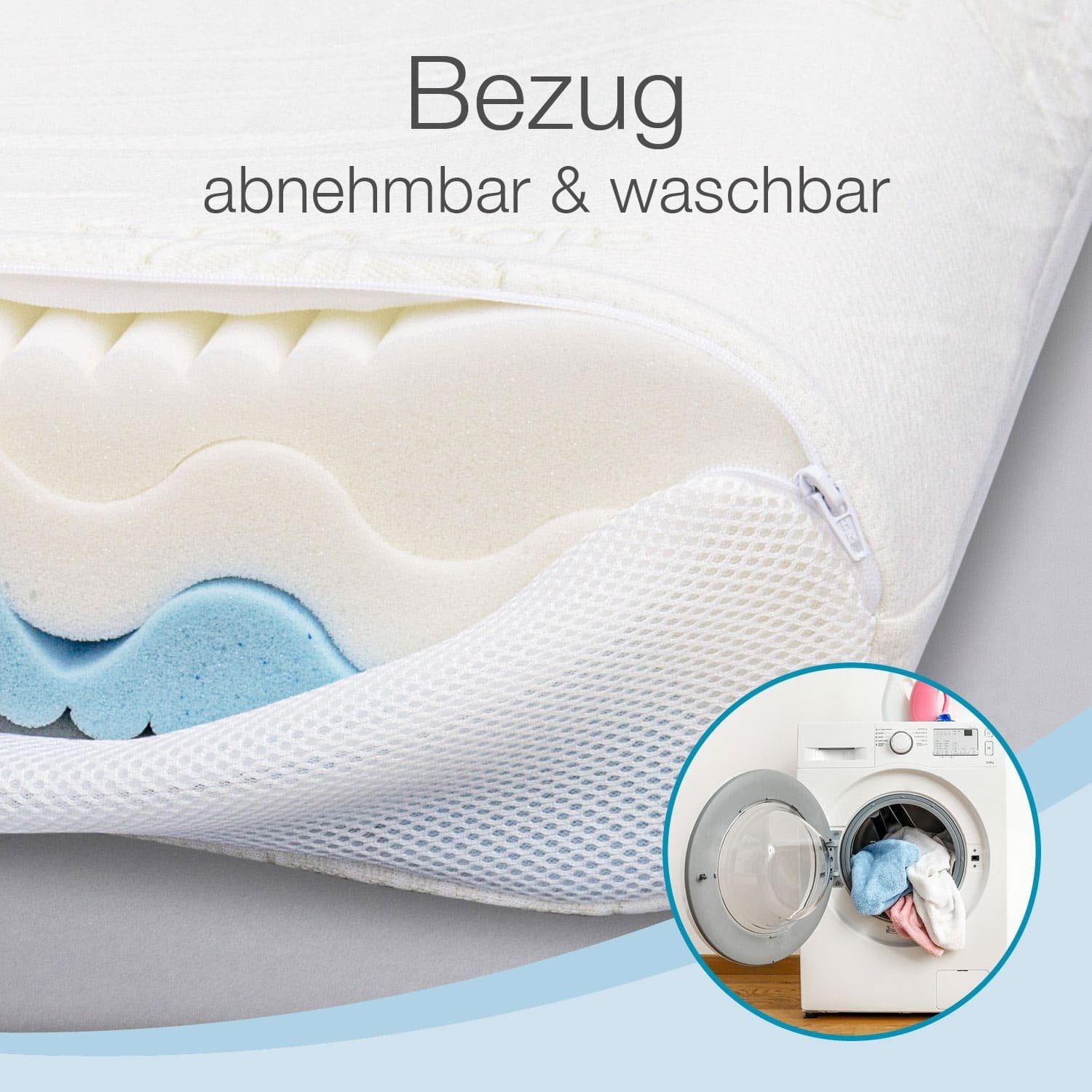 Nackenstützkissen Premium De Luxe, Bestschlaf, Füllung: Visko-Mineralschaum, Rückenschläfer, Seitenschläfer, Bauchschläfer
