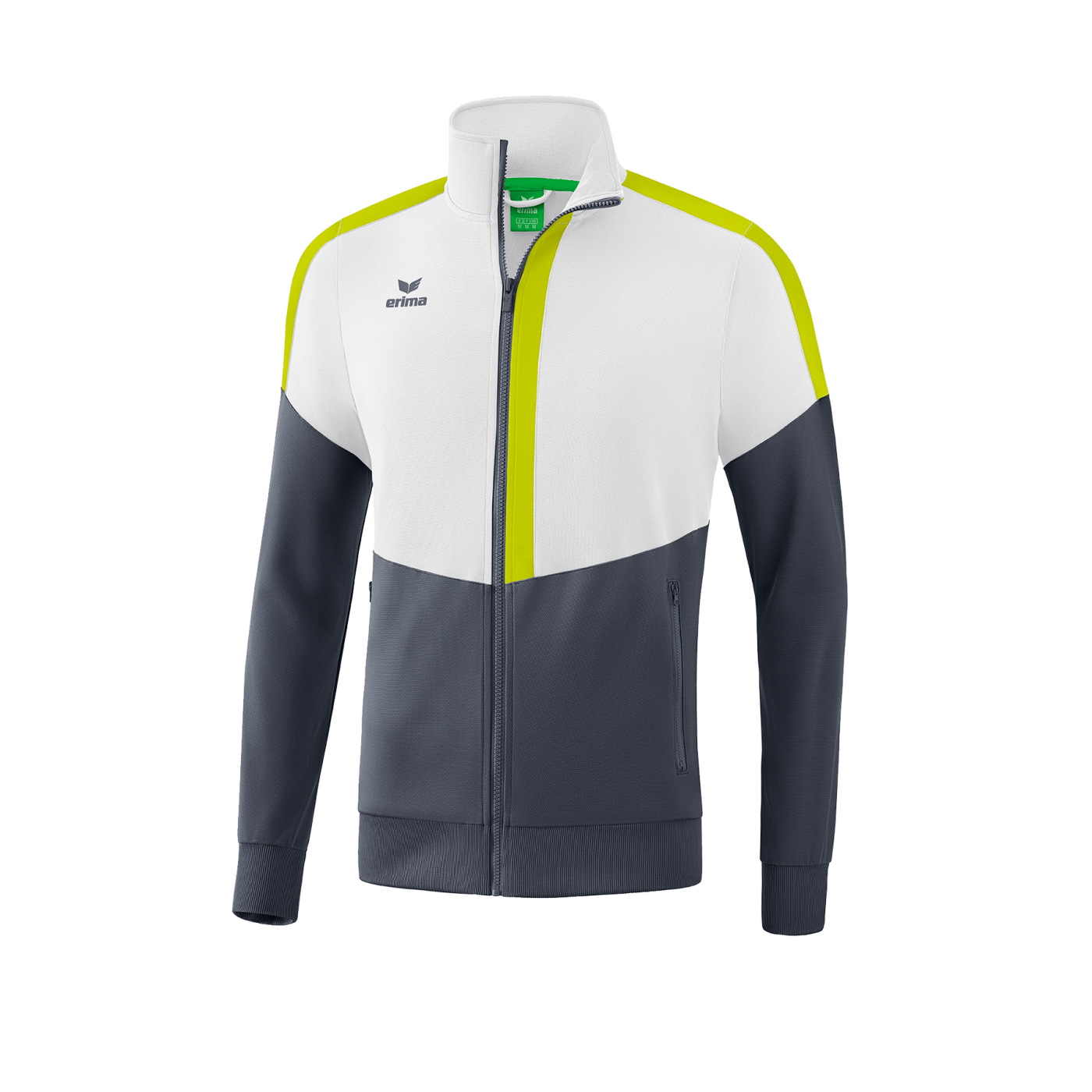 Erima Squad Trainingsjacke Weiss Grau
