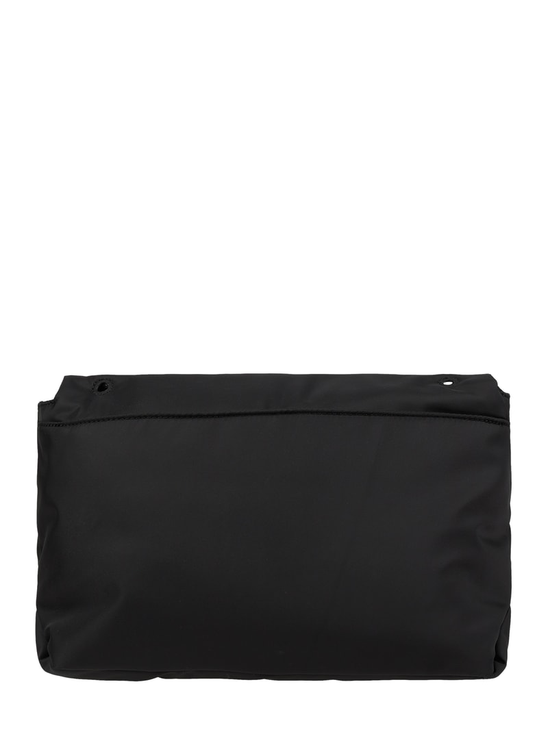 Handtasche mit Kettenriemen in schwarz