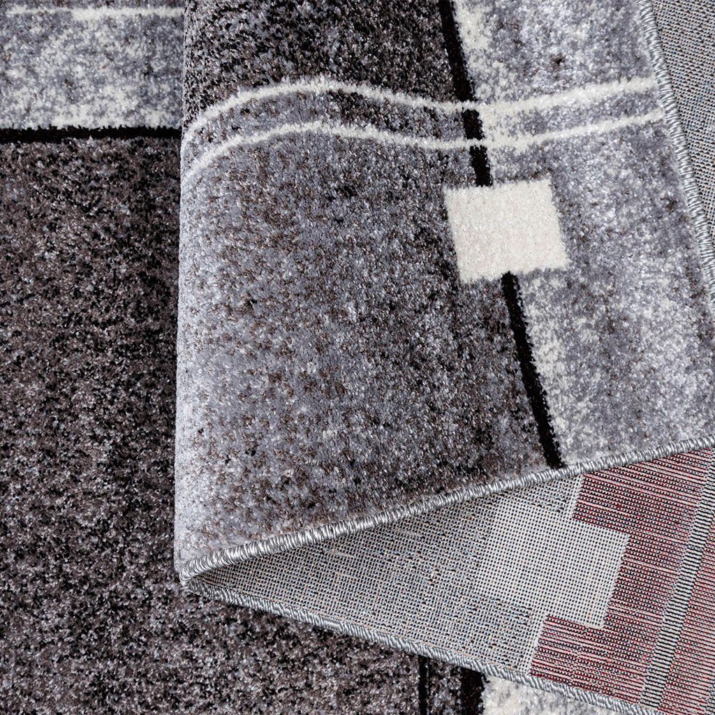 Teppich Deblin, my home, rechteckig, Höhe: 9 mm, weicher Flor, Kurzflor, Karo-Design, modern, geometrisches Muster